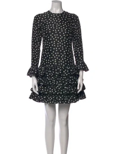 Pre-owned Dolce & Gabbana Silk Mini Dress In Black