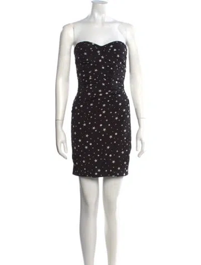 Pre-owned Dolce & Gabbana Silk Mini Dress In Black