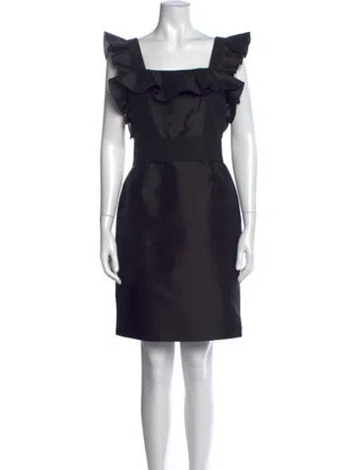 Pre-owned Dolce & Gabbana Silk Mini Dress In Black