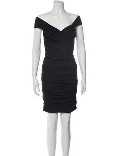 Pre-owned Dolce & Gabbana Silk Mini Dress In Green