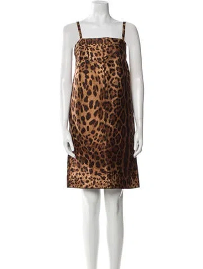 Pre-owned Dolce & Gabbana Silk Mini Dress In Multi