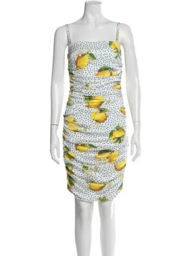 Pre-owned Dolce & Gabbana Silk Mini Dress In Multi