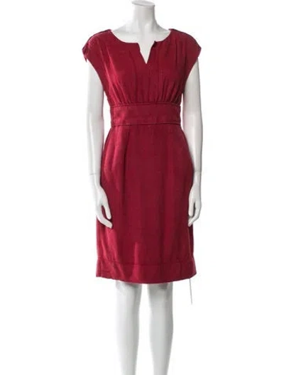 Pre-owned Dolce & Gabbana Silk Mini Dress In Red