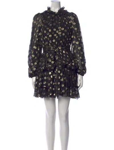Pre-owned Dolce & Gabbana Silk Mini Dress W/ Tags