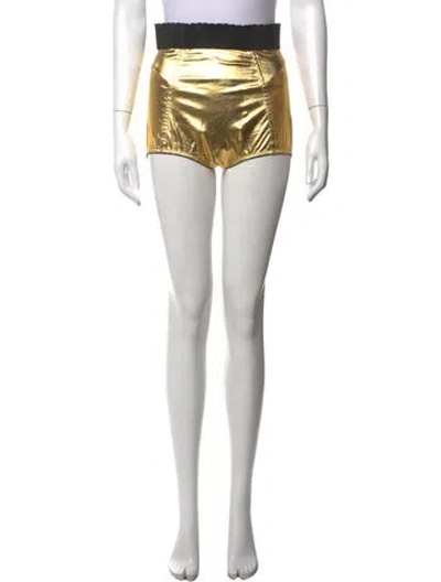 Pre-owned Dolce & Gabbana Silk Mini Shorts