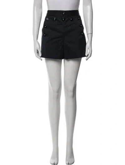 Pre-owned Dolce & Gabbana Silk Mini Shorts In Blue