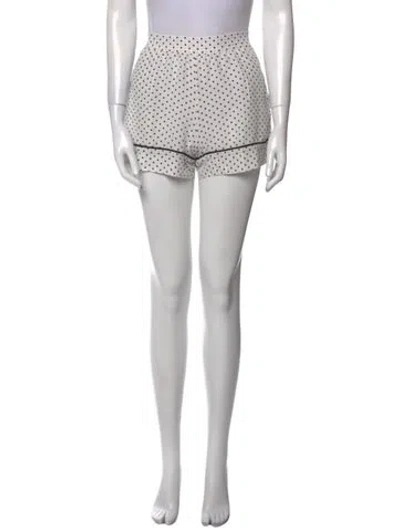 Pre-owned Dolce & Gabbana Silk Mini Shorts In Neutral