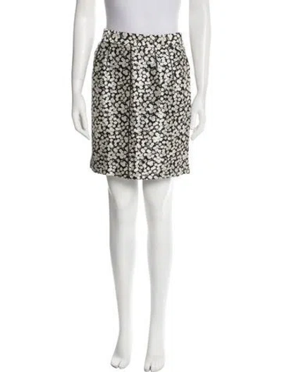 Pre-owned Dolce & Gabbana Silk Mini Skirt In Black
