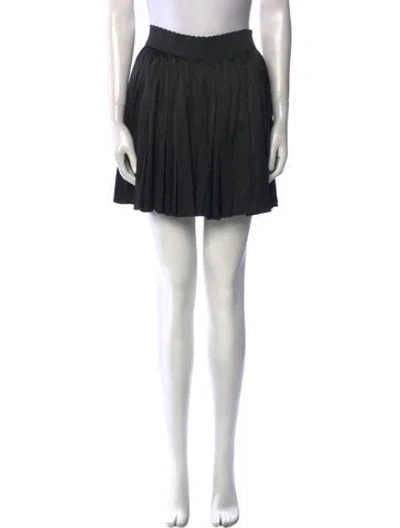 Pre-owned Dolce & Gabbana Silk Mini Skirt In Black