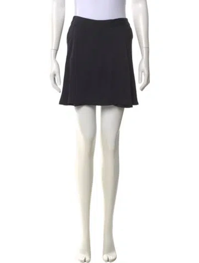 Pre-owned Dolce & Gabbana Silk Mini Skirt In Black