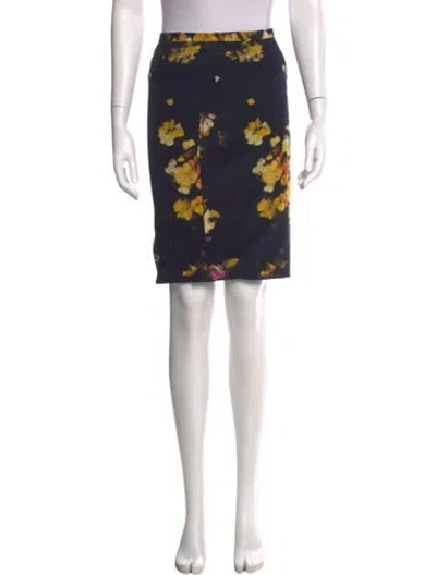 Pre-owned Dolce & Gabbana Silk Mini Skirt In Black