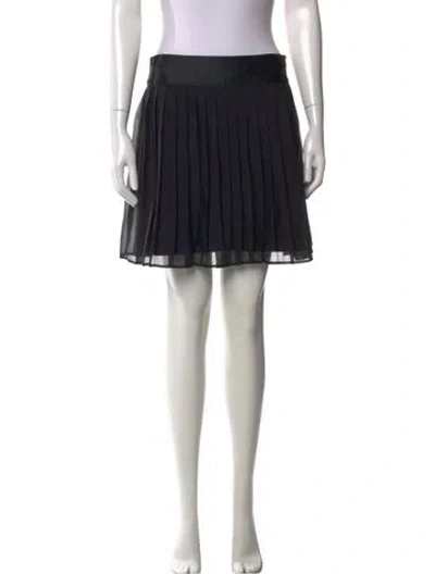 Pre-owned Dolce & Gabbana Silk Mini Skirt In Black