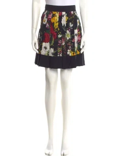 Pre-owned Dolce & Gabbana Silk Mini Skirt In Multi