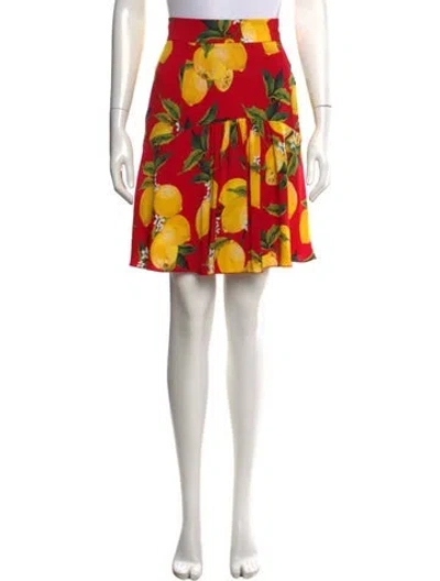 Pre-owned Dolce & Gabbana Silk Mini Skirt In Neutral