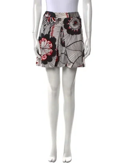 Pre-owned Dolce & Gabbana Silk Mini Skirt In Pink