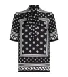 Dolce & Gabbana Silk Monogram Blouse