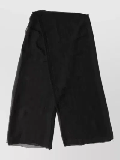 Dolce & Gabbana Silk Neck Wrap Shawl Stole Scarf In Black