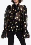 Dolce & Gabbana Blouse With Ruffles In Black