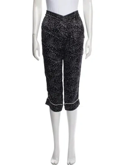 Pre-owned Dolce & Gabbana Silk Paisley Print Pajamas In Black