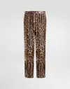 Dolce & Gabbana Silk Pajama Pants In Print