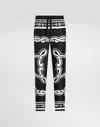 Dolce & Gabbana Trousers Silk Graphic Print In Print