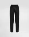 Dolce & Gabbana Elasticated-waist Trousers In Black