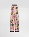 Dolce & Gabbana Peonie And Rose Print Pants In Print