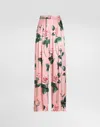 Dolce & Gabbana Hose Mit Rosen-print In Print