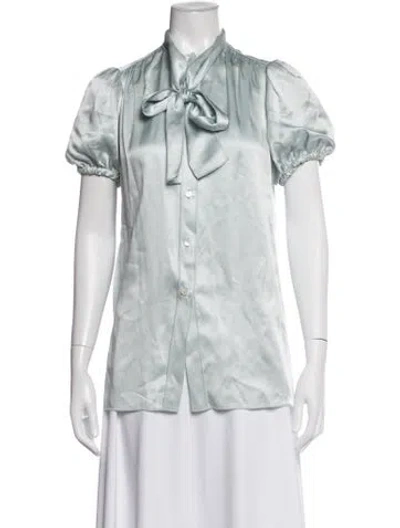Pre-owned Dolce & Gabbana Silk Pajamas In Blue