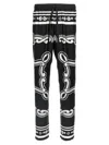 Dolce & Gabbana Trousers Silk Graphic Print In Multicolor