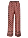 Dolce & Gabbana Silk Satin Jacquard Pajamas With Full Dg Logo In Pink