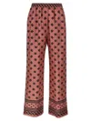 Dolce & Gabbana Silk Satin Jacquard Pajamas With Full Dg Logo In Pink