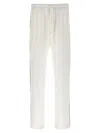 Dolce & Gabbana Silk Trousers With Back Pocket And Side Stripe In White