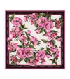 Dolce & Gabbana Silk Peony Print Foulard