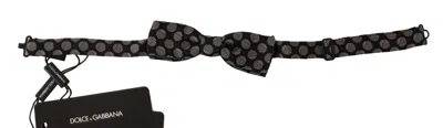 Dolce & Gabbana Silk Polka Dot Jacquard Bow Tie In Multi