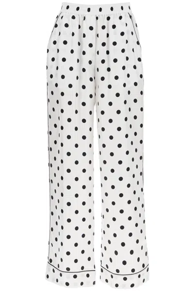 DOLCE & GABBANA SILK POLKA DOT PRINT PAJAMA