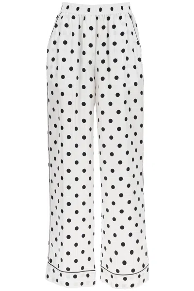 DOLCE & GABBANA SILK POLKA DOT PRINT PAJAMA