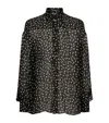 DOLCE & GABBANA SILK POLKA-DOT SHIRT