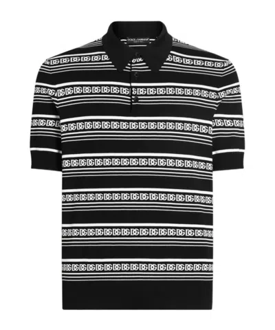 DOLCE & GABBANA SILK POLO SHIRT