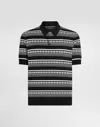 Dolce & Gabbana Knitted Polo Shirt With Short Sleeves