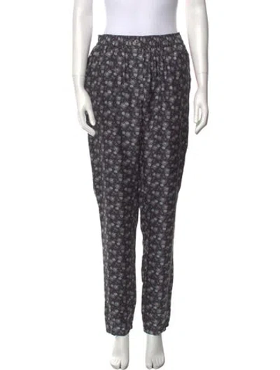 Pre-owned Dolce & Gabbana Silk Printed Pajamas W/ Tags In Gray