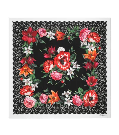 DOLCE & GABBANA SILK PRINTED SCARF