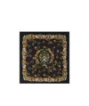 Dolce & Gabbana Silk Printed Scarf In Black