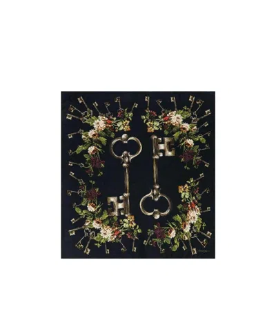 Dolce & Gabbana Silk Printed Scarf In Green