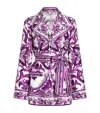 Dolce & Gabbana Silk Printed Shirt In Multi