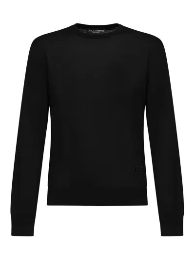 Dolce & Gabbana Silk Pullover In Black
