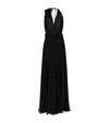 Dolce & Gabbana Long Chiffon Dress With Boning