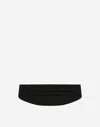 Dolce & Gabbana Silk Satin Cummerbund In Black