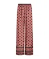 Dolce & Gabbana Silk Satin Jacquard Pajamas With Full Dg Logo In Pink