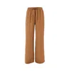 Dolce & Gabbana Silk Satin Pyjama Pants In Brown